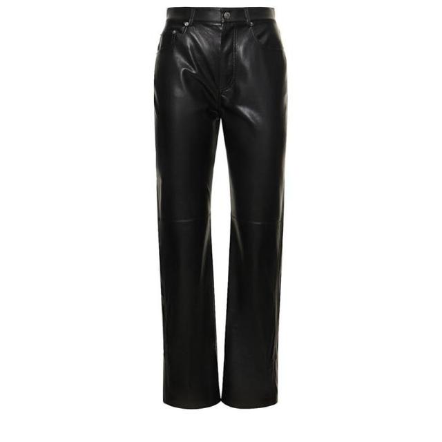 Black Vinni Vegan Leather Trousers