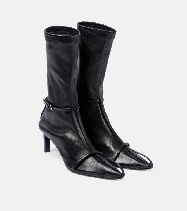 Leather ankle boots