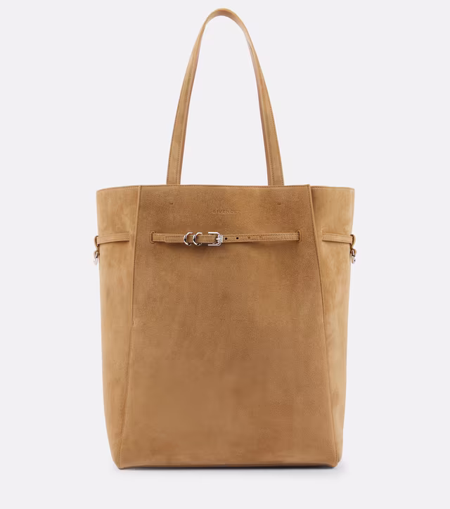 Voyou Medium suede tote bag