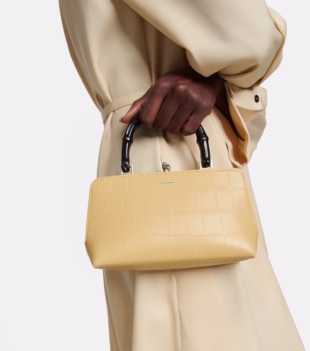Alternative view of Mini croc-embossed leather crossbody bag
