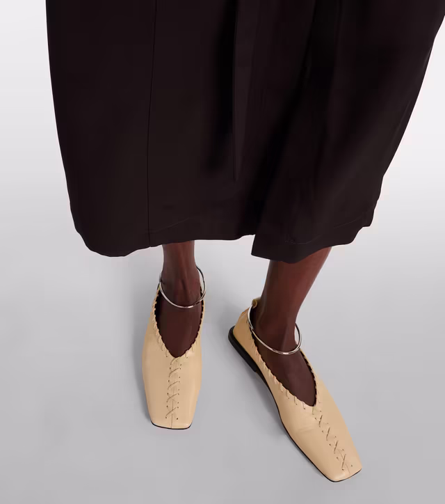 Alternative view of Leather ballet flats