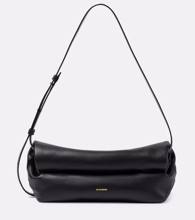 Rollup Small leather shoulder bag