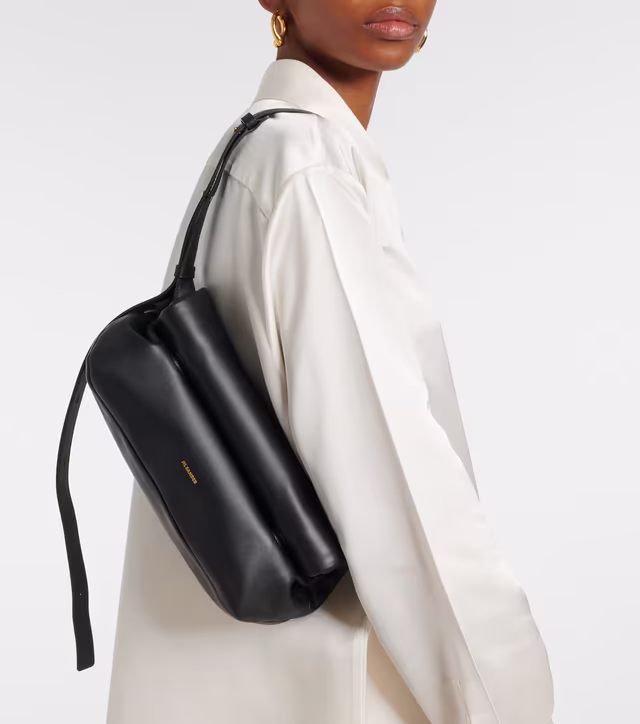 Alternative view of Rollup Small leather shoulder bag
