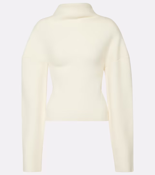 Enoch asymmetric wool turtleneck sweater