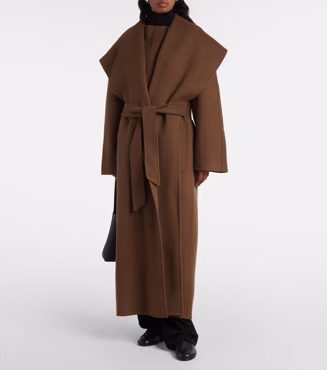 Alternative view of Ondine wool-blend coat