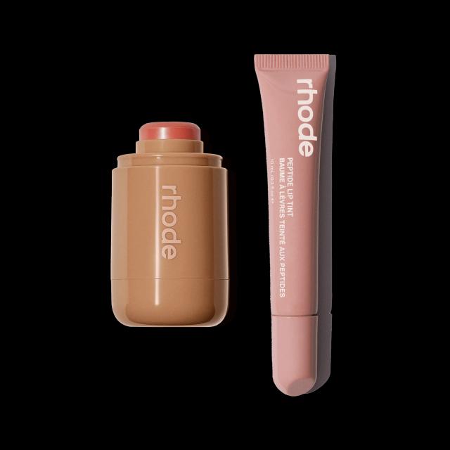 Pocket blush + peptide lip tint