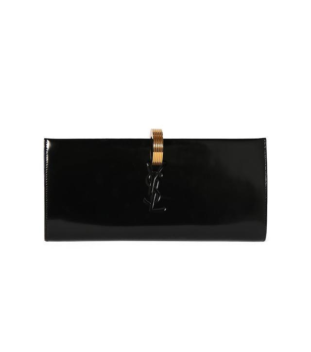 Daria patent-leather clutch