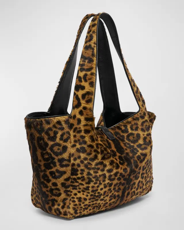 Alternative view of Leopard-print tote bag