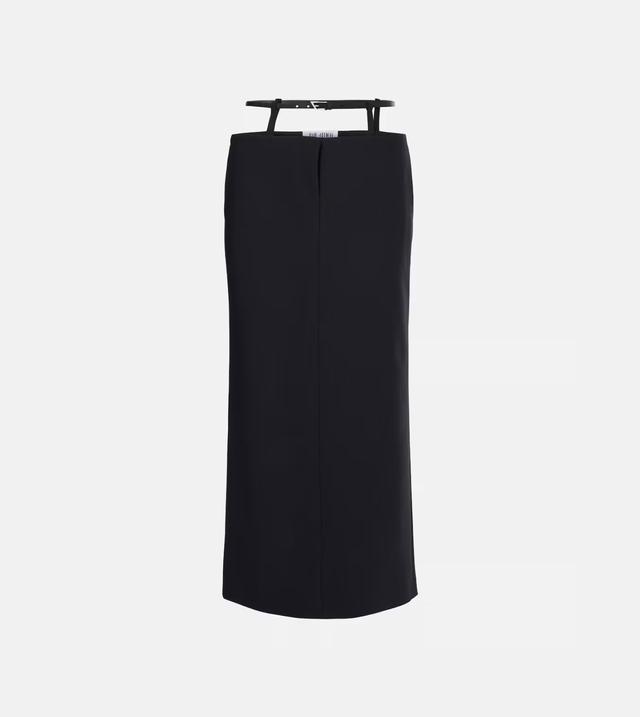 Cutout midi skirt